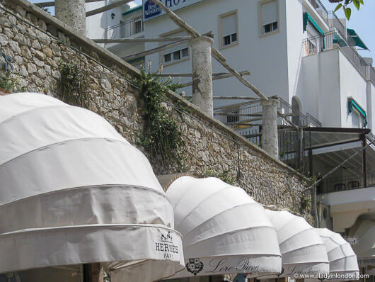 Awnings in Capri
