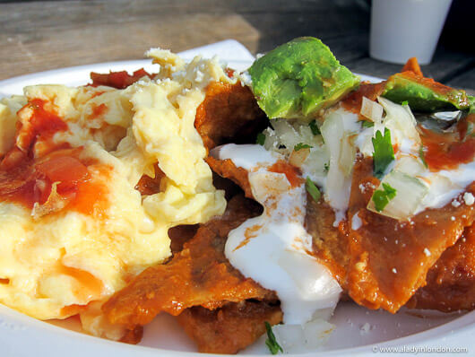 Chilaquiles at the Ferry Plaza Farmers Market, San Francisco