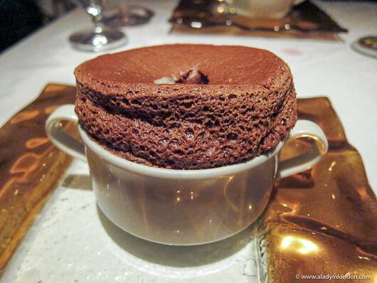 Chocolate Souffle at Restaurant Gary Danko in San Francisco