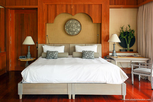 Guest room at the Four Seasons Langkawi hotel