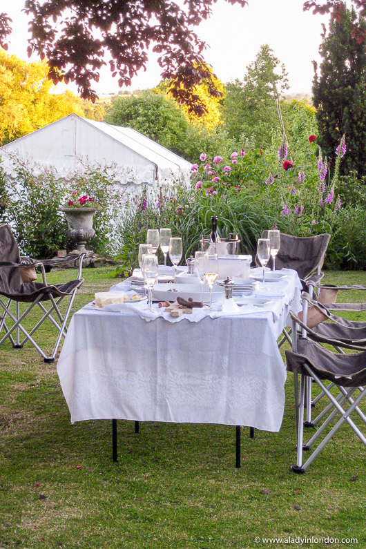 Picnic Table at Garsington Opera in England