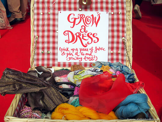 Grow a Dress box at the Prince of Wales Garden Party