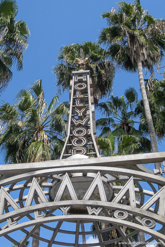 Hollywood Sign on Hollywood Boulevard in LA