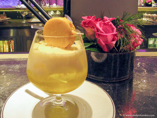 Cocktail at Laduree Bar in Paris