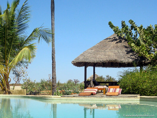 Swimming pool at Les Collines de Niassam in Senegal
