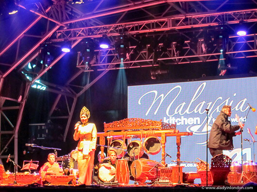 Concert during Malaysia Night in London