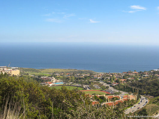 Malibu and the ocean from Pepperdine University