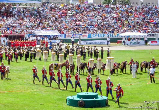 Opening ceremony of the Naadam Festival in Mongolia