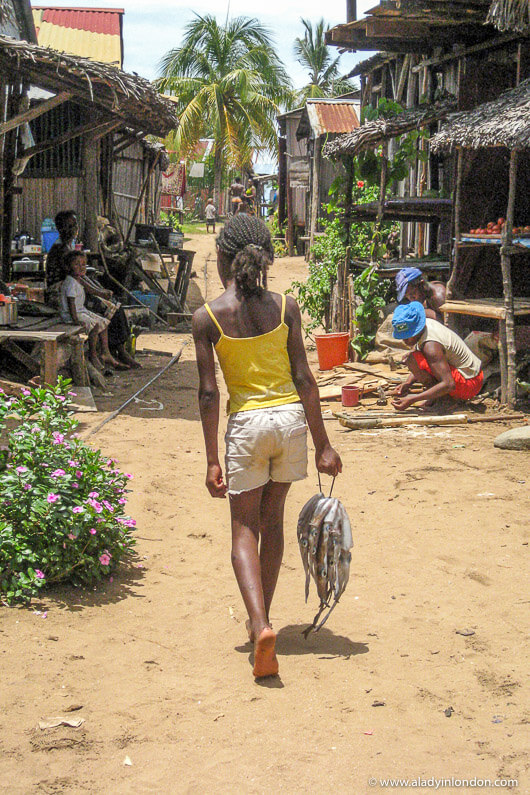 Life in a local village on the island of Nosy Komba, Madagascar