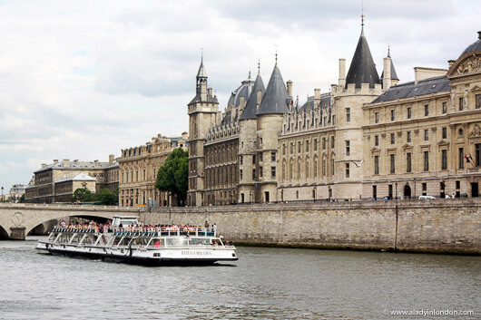 Boat on the Seine in Paris