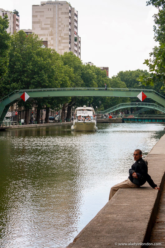 Canal Saint-Martin in Paris, France