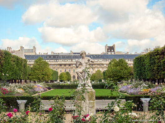 Garden in the Palais Royal, Paris