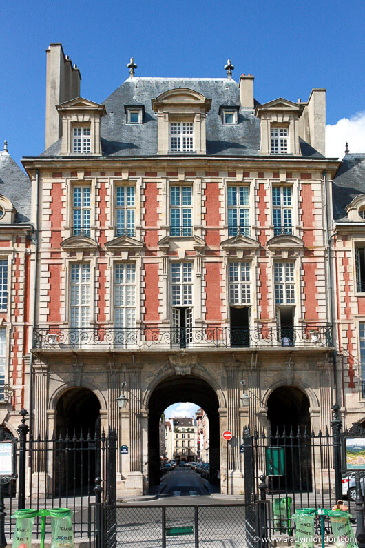 Place des Vosges in Paris, France