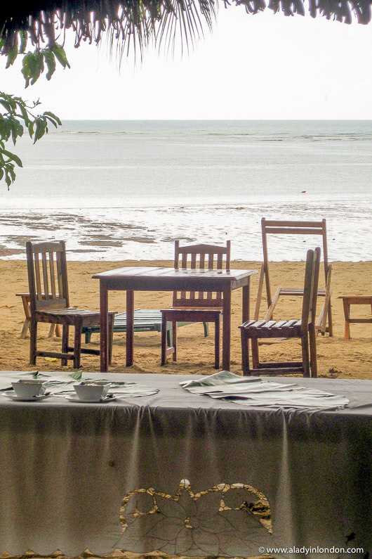 Chez Loulou Restaurant on Andilana Beach in Nosy Be, Madagascar