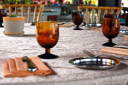 Lunch table at the Four Seasons Resort Langkawi in Malaysia