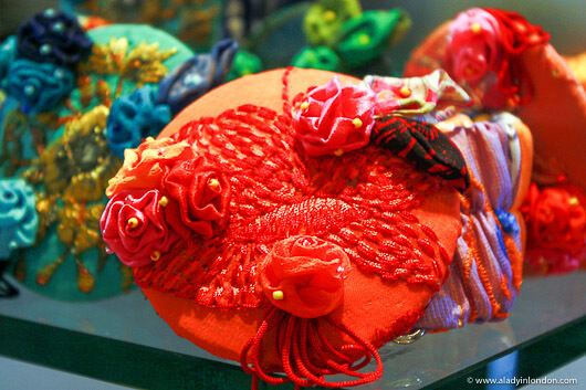Hats in a shop at the Four Seasons Langkawi, Malaysia
