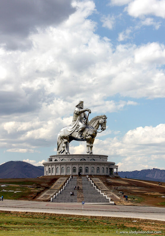 Giant statue of Genghis Khan in Mongolia