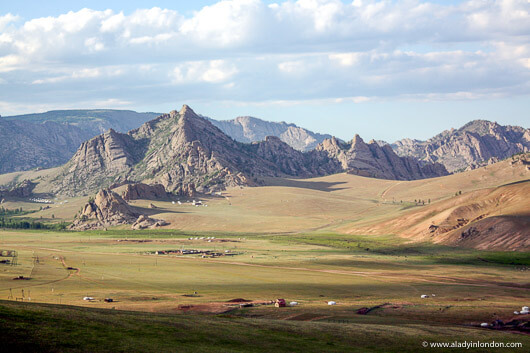 Mountains in Terelj National Park in Mongolia