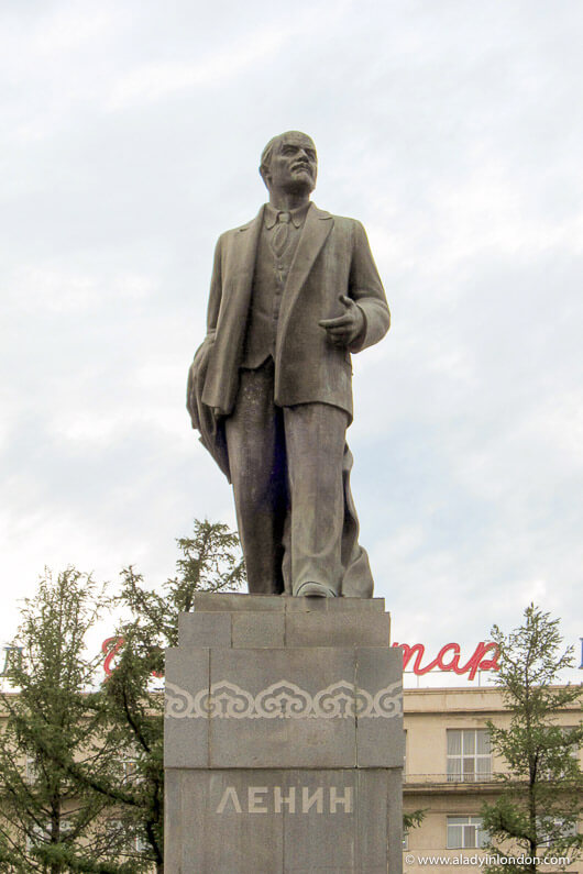 Lenin statue Ulaanbaatar, Mongolia