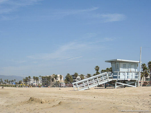Lifeguard stand in Venice Beach