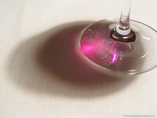 Wine Glass at Cavour 313 wine bar in Rome, Italy
