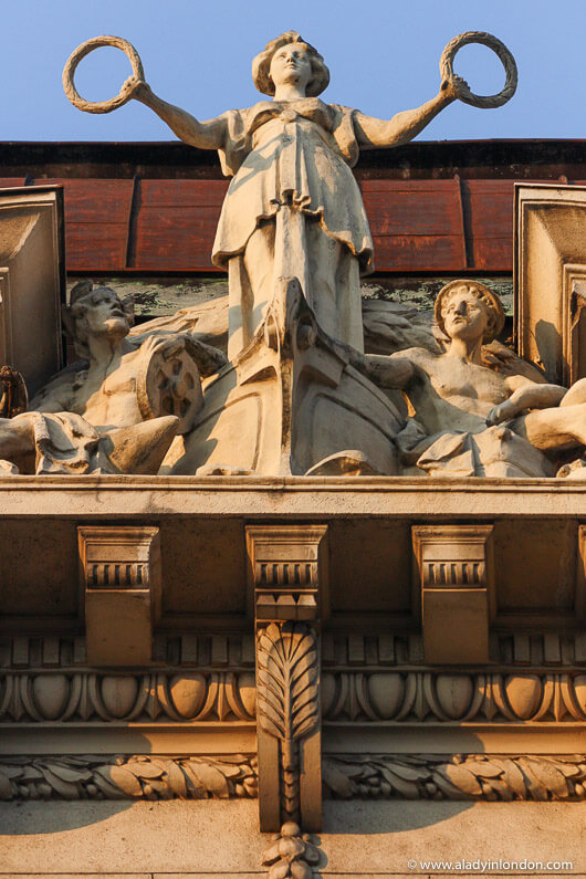 Architectural detail in Belgrade, Serbia