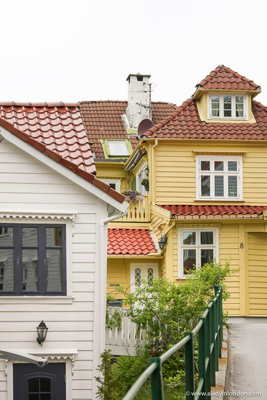 Wooden houses in Bergen, Norway