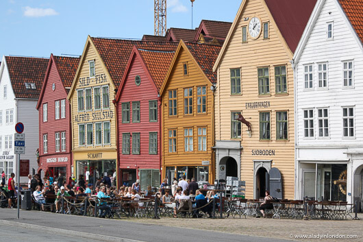 Colorful Buildings in Bryggen, Bergen, Norway