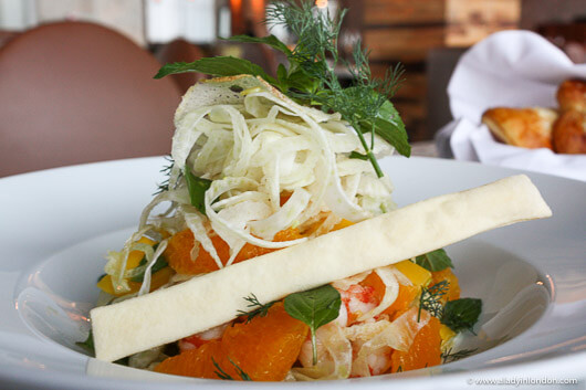 Salad for lunch a restaurant in Budva, Montenegro