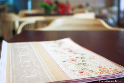 Menu in a cafe in Sofia