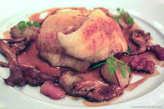 Main dish of Dover sole at The Restaurant at The Capital in London