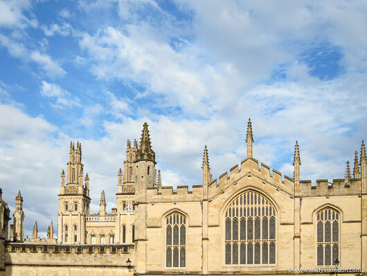 Building at the University of Oxford, England