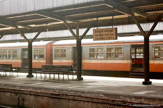 Colombo train station in Sri Lanka