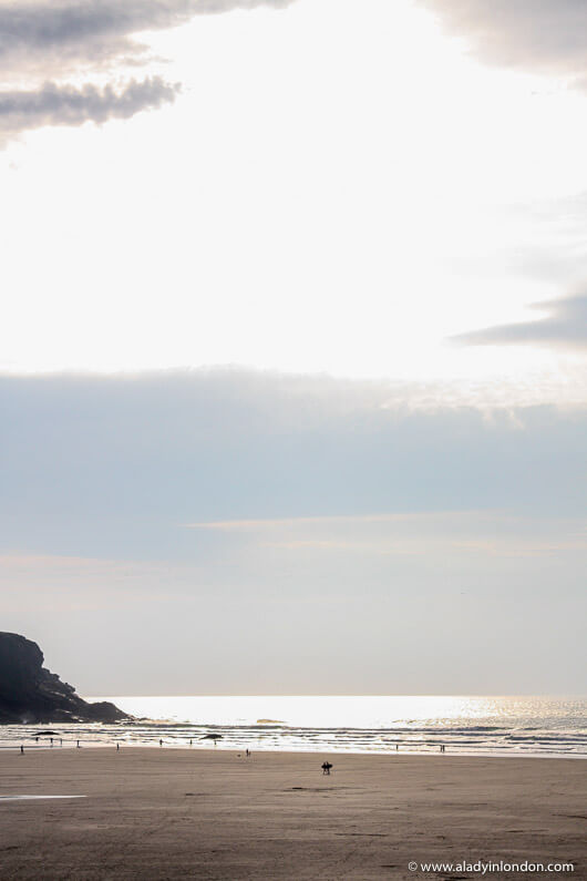 Beach in Cornwall, England