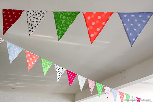 Bunting in Cornwall, England