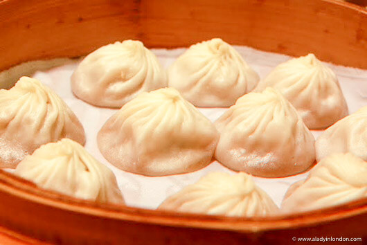 Xiaolongbao Dumplings at Din Tai Fung restaurant in Singapore