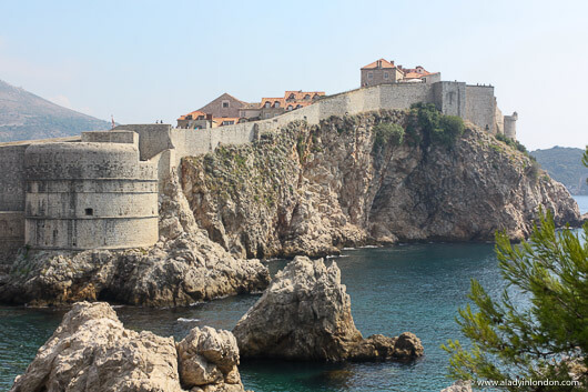 Dubrovnik city walls in Croatia