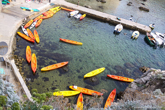 Kayaks in the Adriatic Sea, Dubrovnik, Croatia