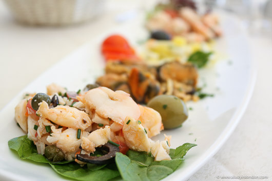 Starter at Nautika Restaurant in Dubrovnik