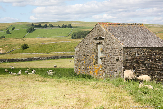 Stone barn in the Eden Valley in Cumbria, England