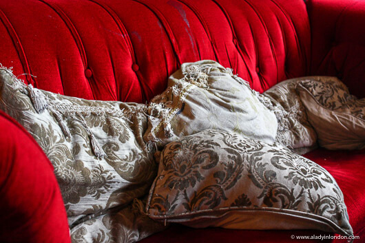Cushions in an Edinburgh bar