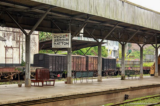 Hatton train station in Sri Lanka