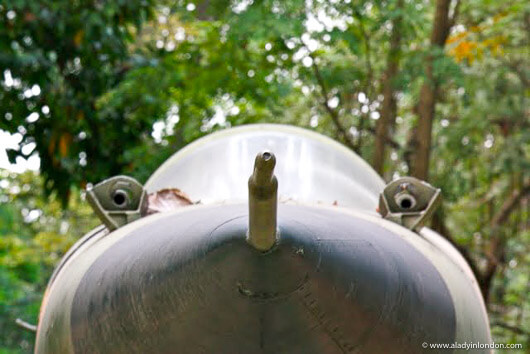 Vietnam War airplane at the Independence Palace museum in Ho Chi Minh City