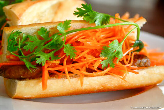 Saigon sandwich at L'Usine restaurant in Ho Chi Minh City, Vietnam