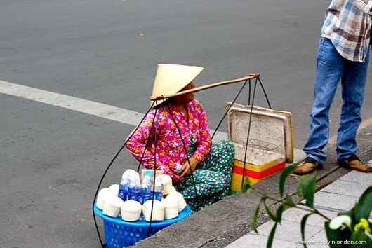 Street vendor in Ho Chi Minh City, Vietnam
