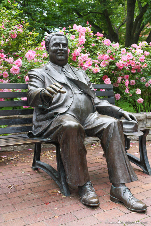 Sculpture in a Garden on the IU campus in Bloomington, Indiana