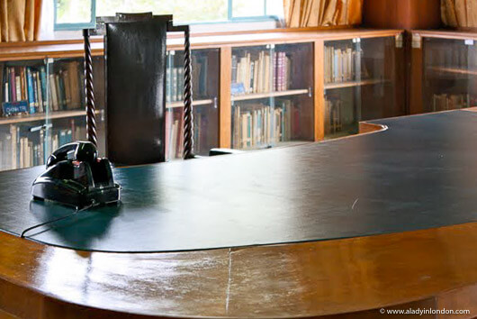 Desk in the Independence Palace in Ho Chi Minh City, Vietnam