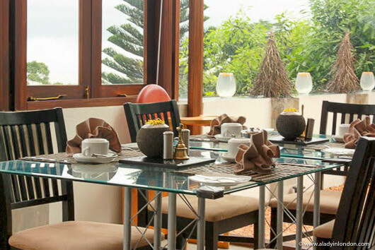 Restaurant at The Theva Residency hotel in Kandy, Sri Lanka