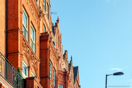 Knightsbridge red brick architecture by The Capital Hotel in London