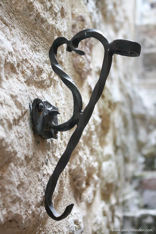 Heart shaped metal detail in the Old Town in Kotor, Montenegro